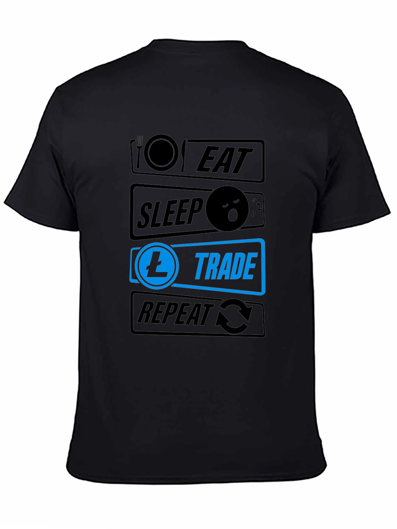 Eat Sleep Trade Repeat T-Shirt - Crypto Trader Tee