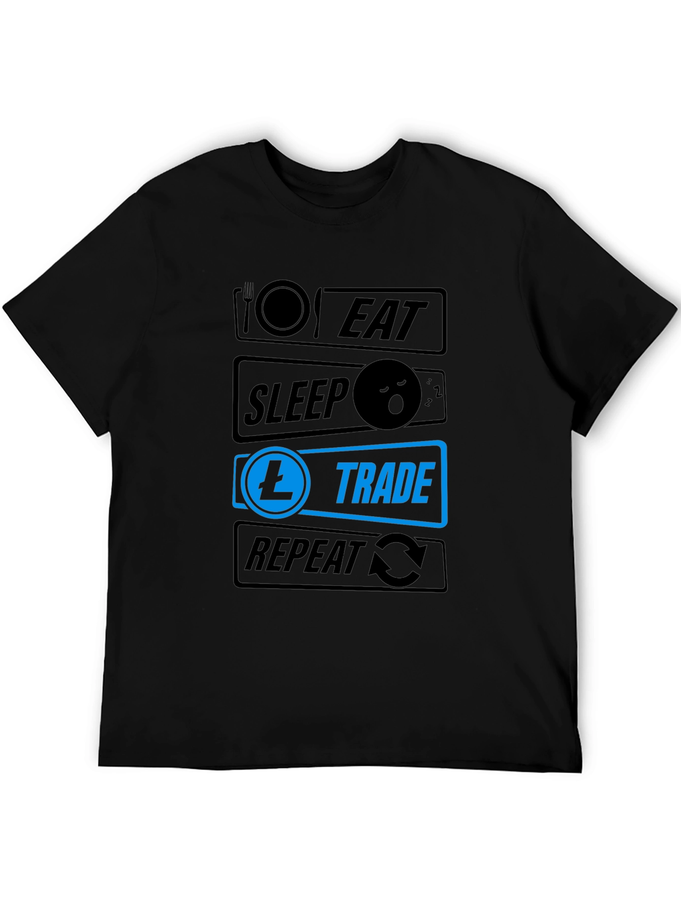 Eat Sleep Trade Repeat T-Shirt - Crypto Trader Tee