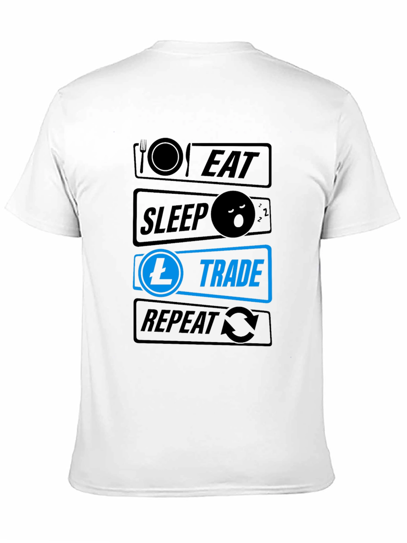 Eat Sleep Trade Repeat T-Shirt - Crypto Trader Tee