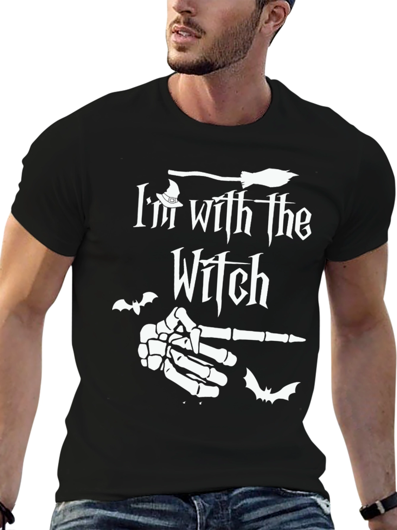 Im With The Witch Halloween T-Shirt
