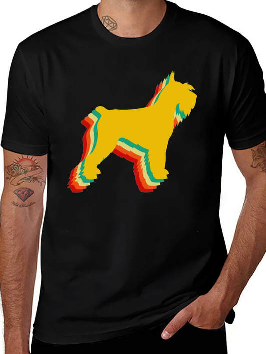 Retro Dog Graphic Tee - Soft Comfortable Cotton Shirt