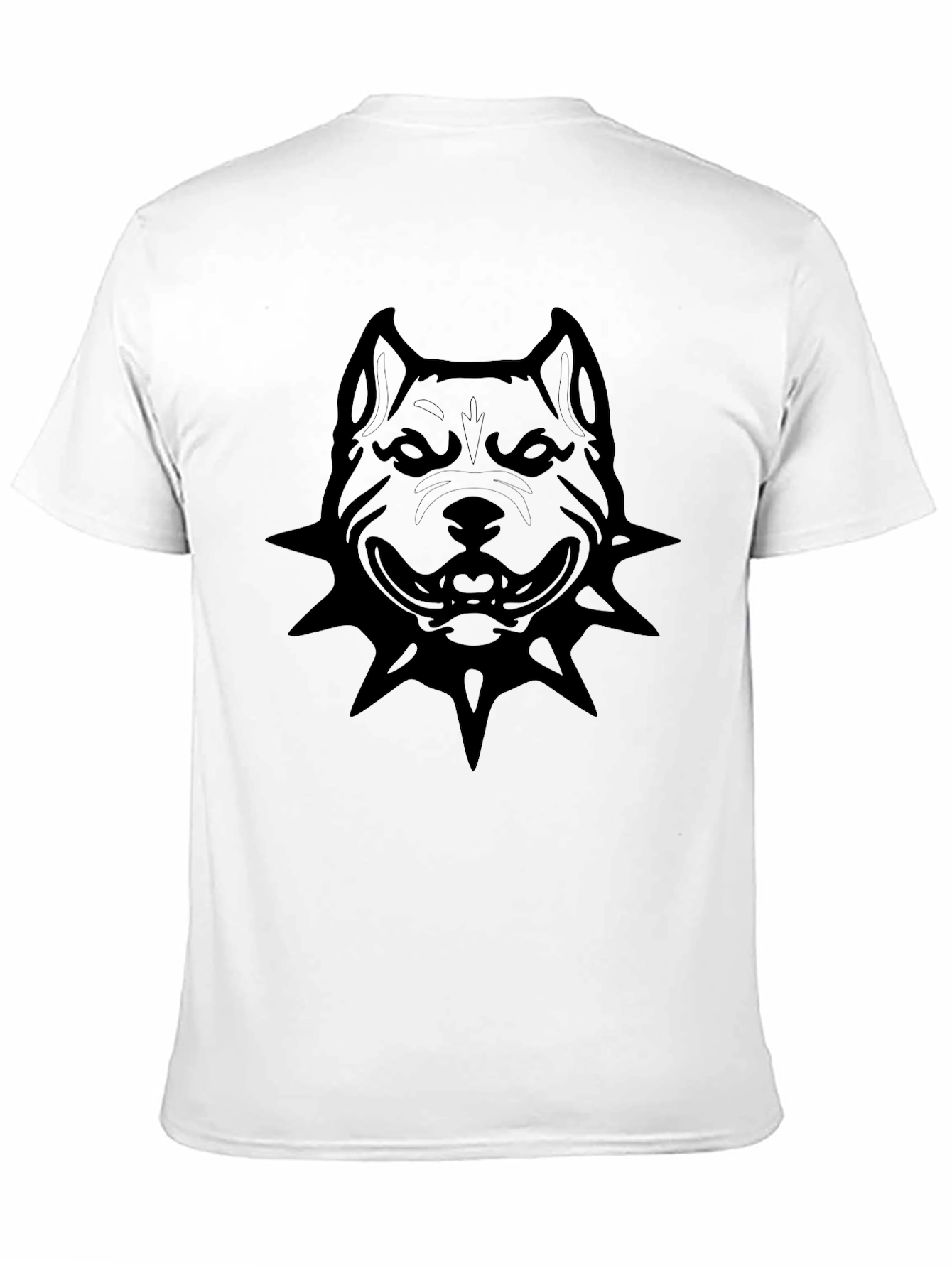 Mens Black Pitbull Graphic T-Shirt