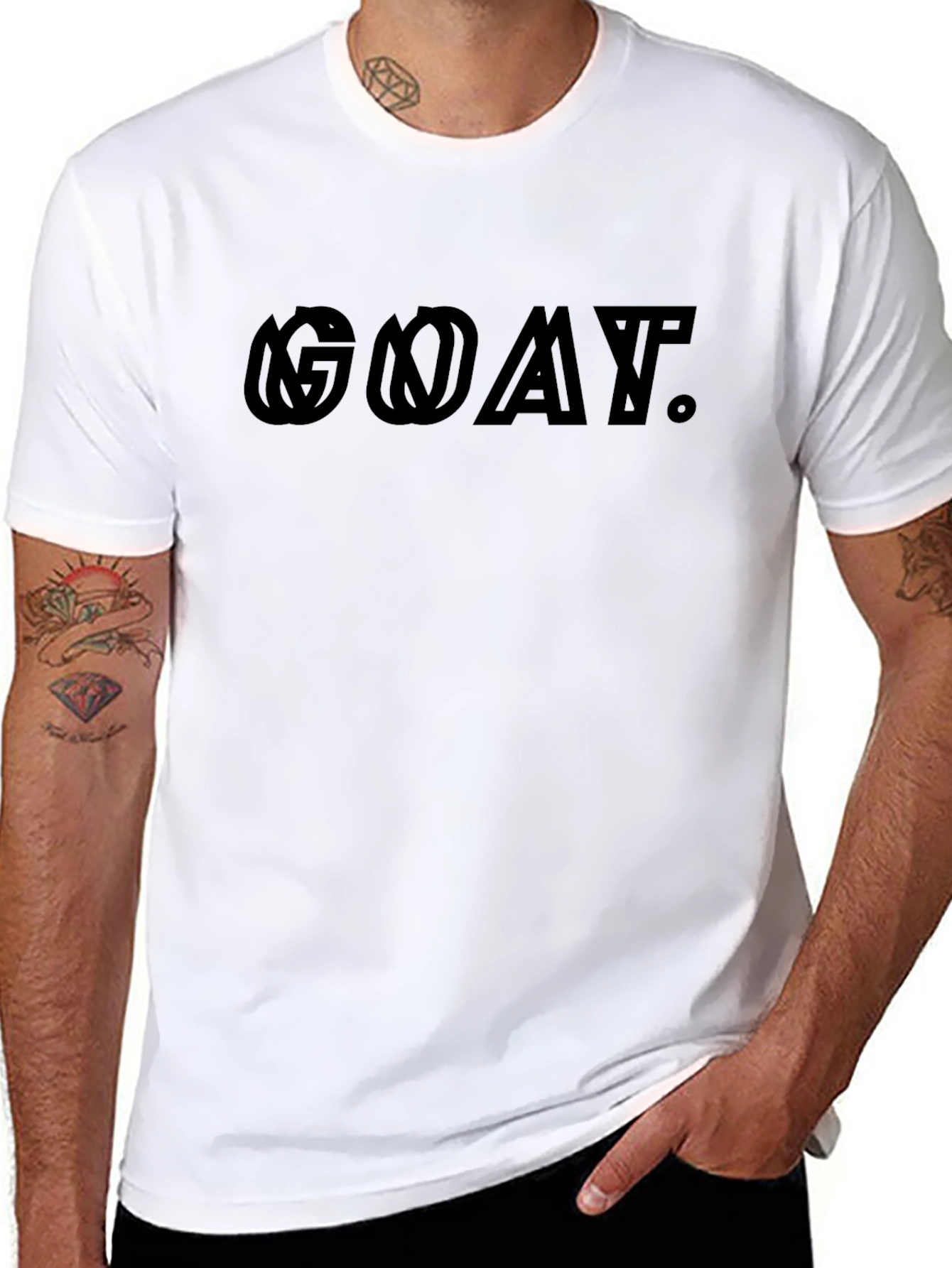 GOAT Graphic Tee - Black Cotton T-Shirt