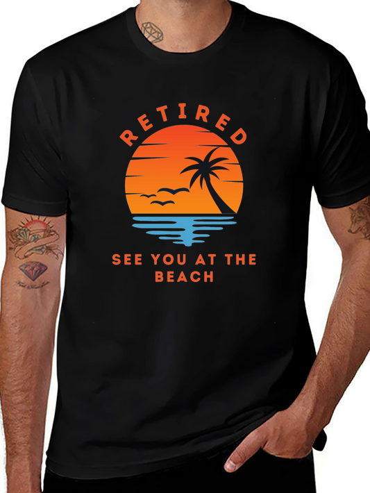 Retired See You At The Beach Graphic Tee