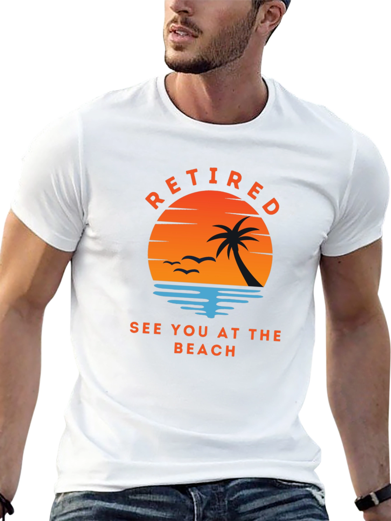 Retired See You At The Beach Graphic Tee