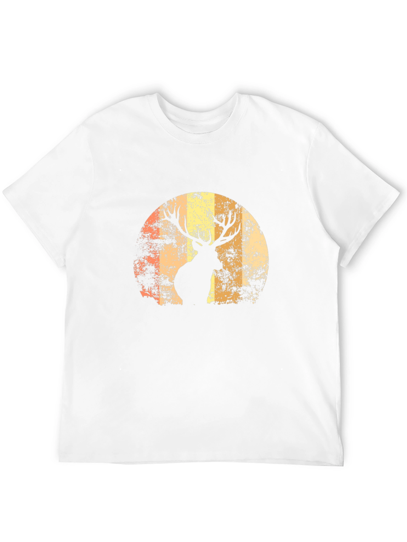 Deer Silhouette Graphic Tee - Mens Black T-Shirt