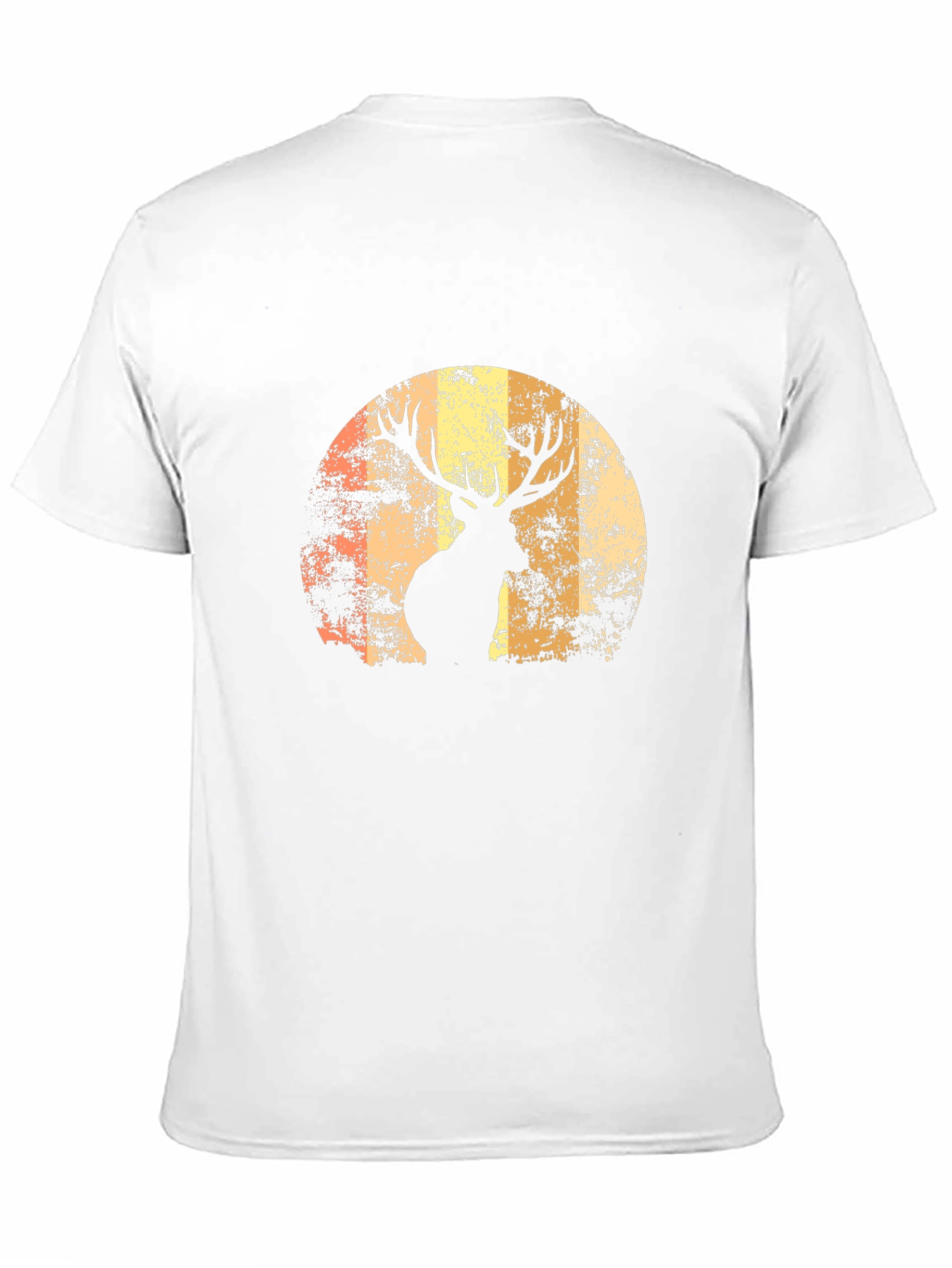Deer Silhouette Graphic Tee - Mens Black T-Shirt