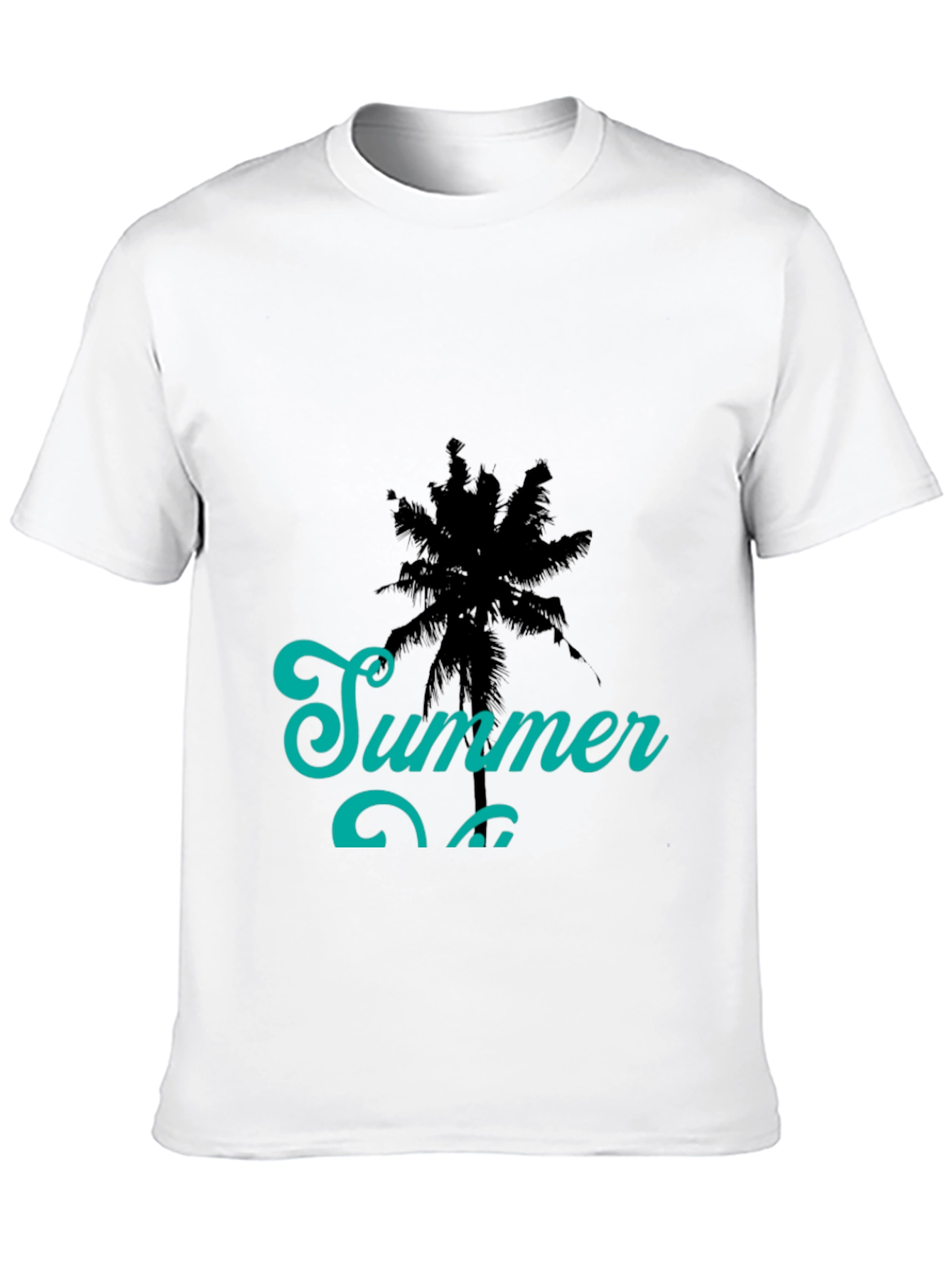 Summer Vibes Black Graphic Tee