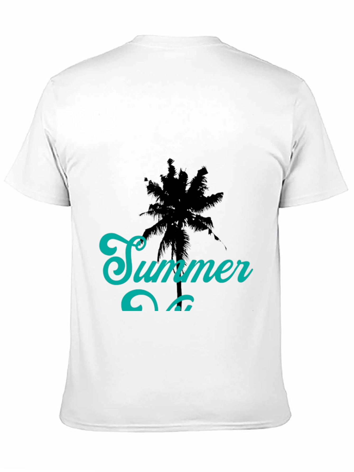 Summer Vibes Black Graphic Tee
