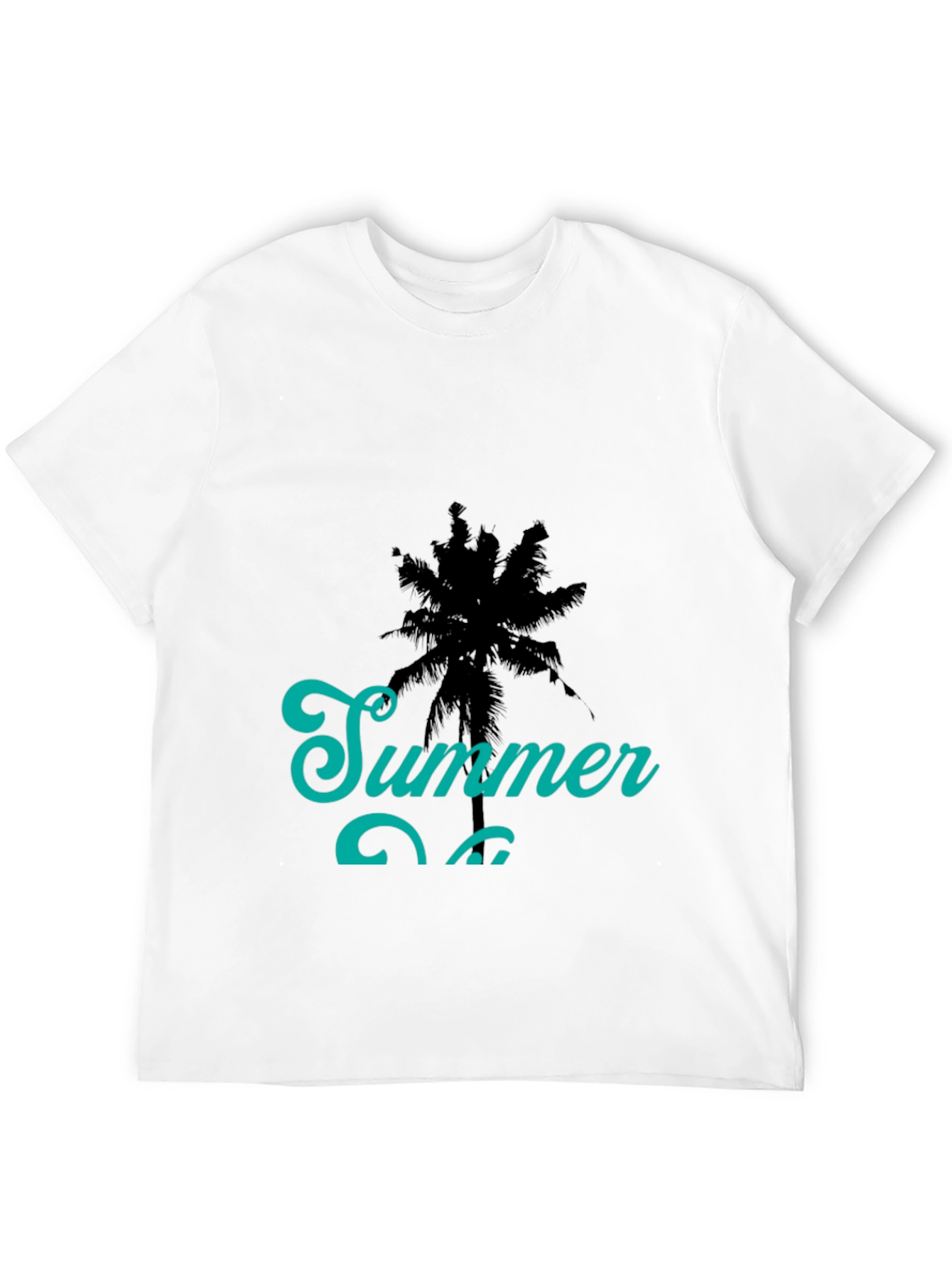 Summer Vibes Black Graphic Tee