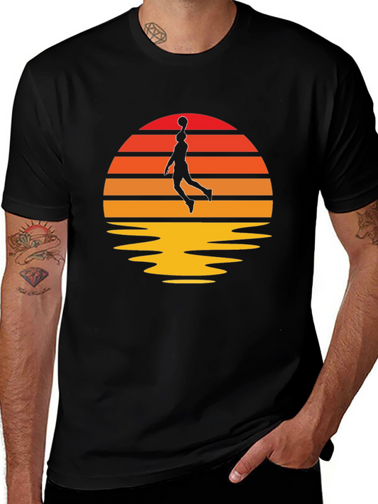 Sunset Basketball Graphic Tee