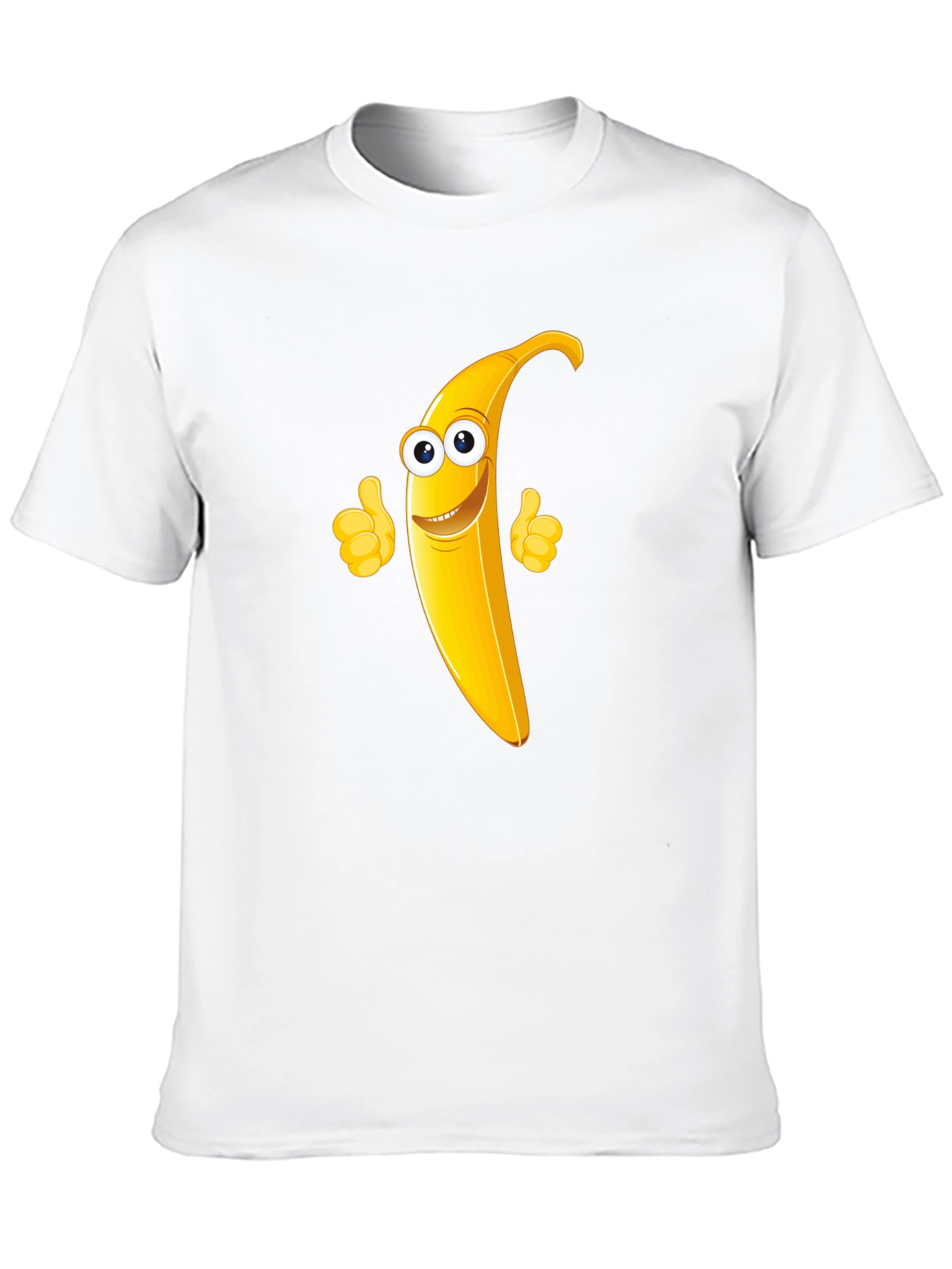 Banana Character Black T-Shirt