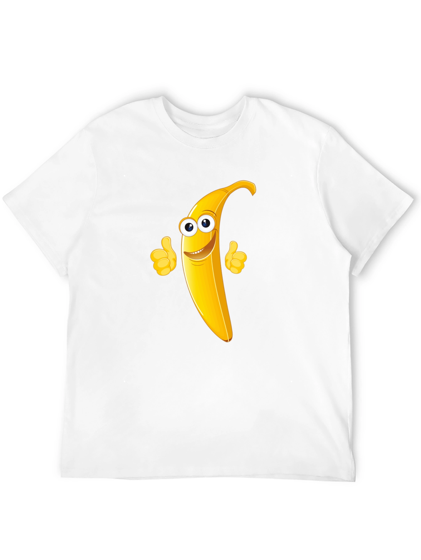 Banana Character Black T-Shirt