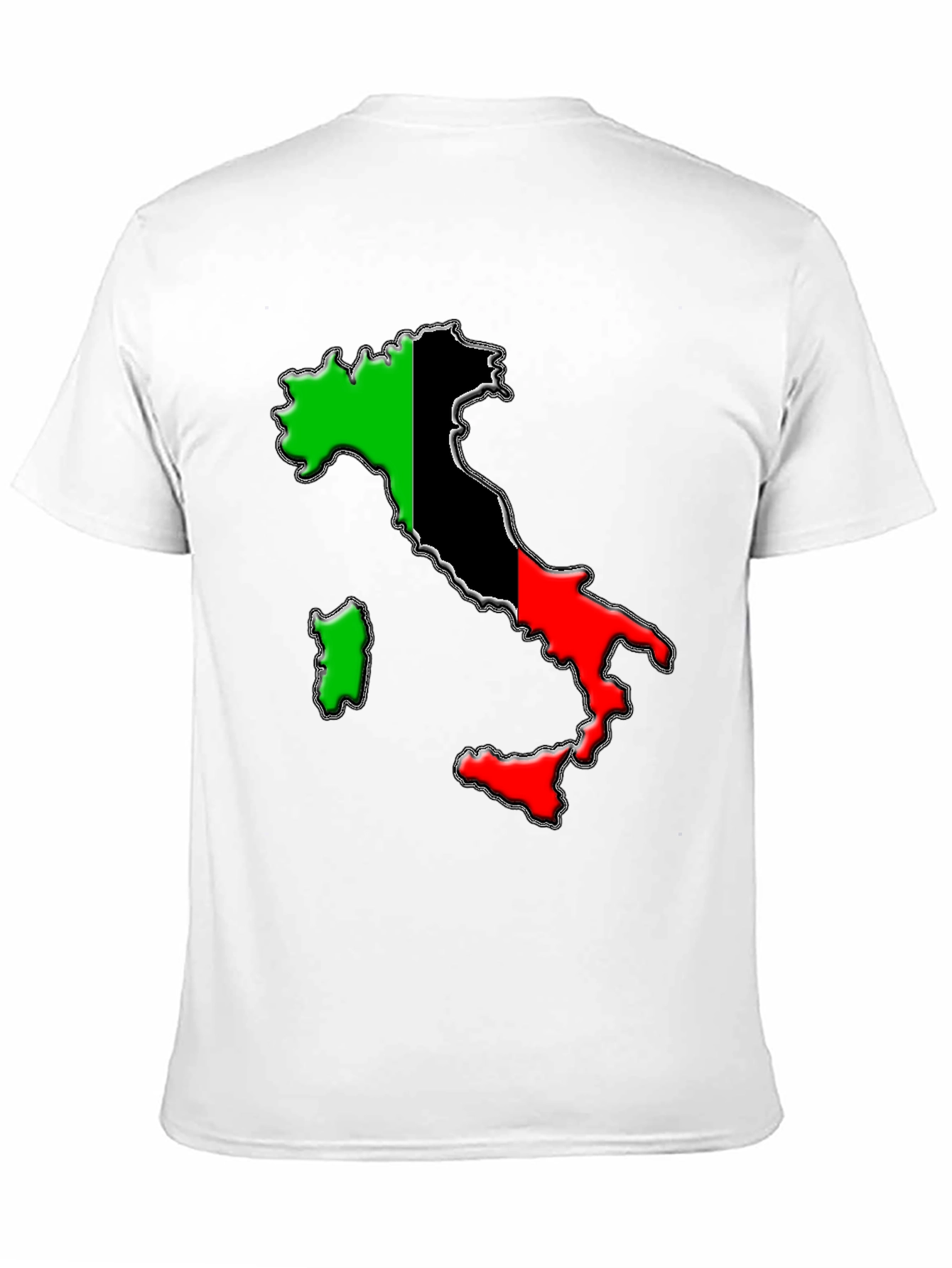 Italy Flag Map Graphic Tee - Stylish Unisex T-Shirt