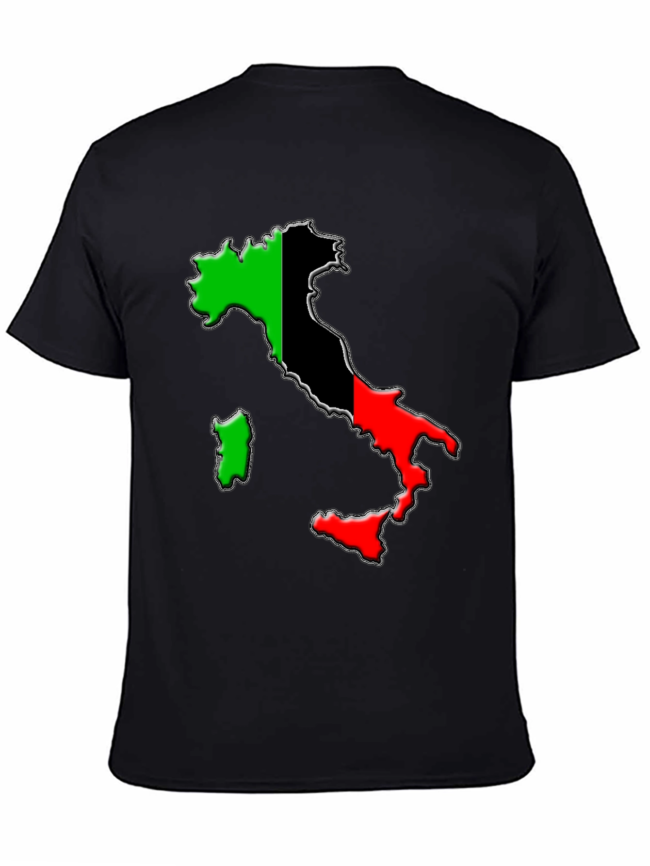 Italy Flag Map Graphic Tee - Stylish Unisex T-Shirt