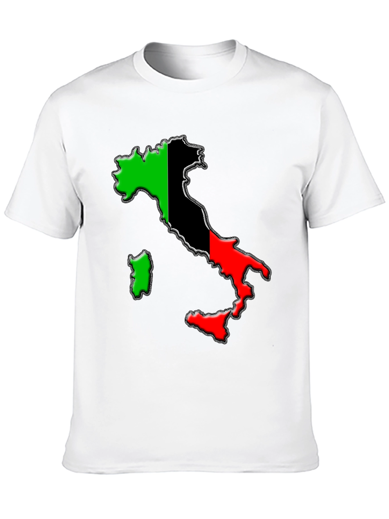 Italy Flag Map Graphic Tee - Stylish Unisex T-Shirt