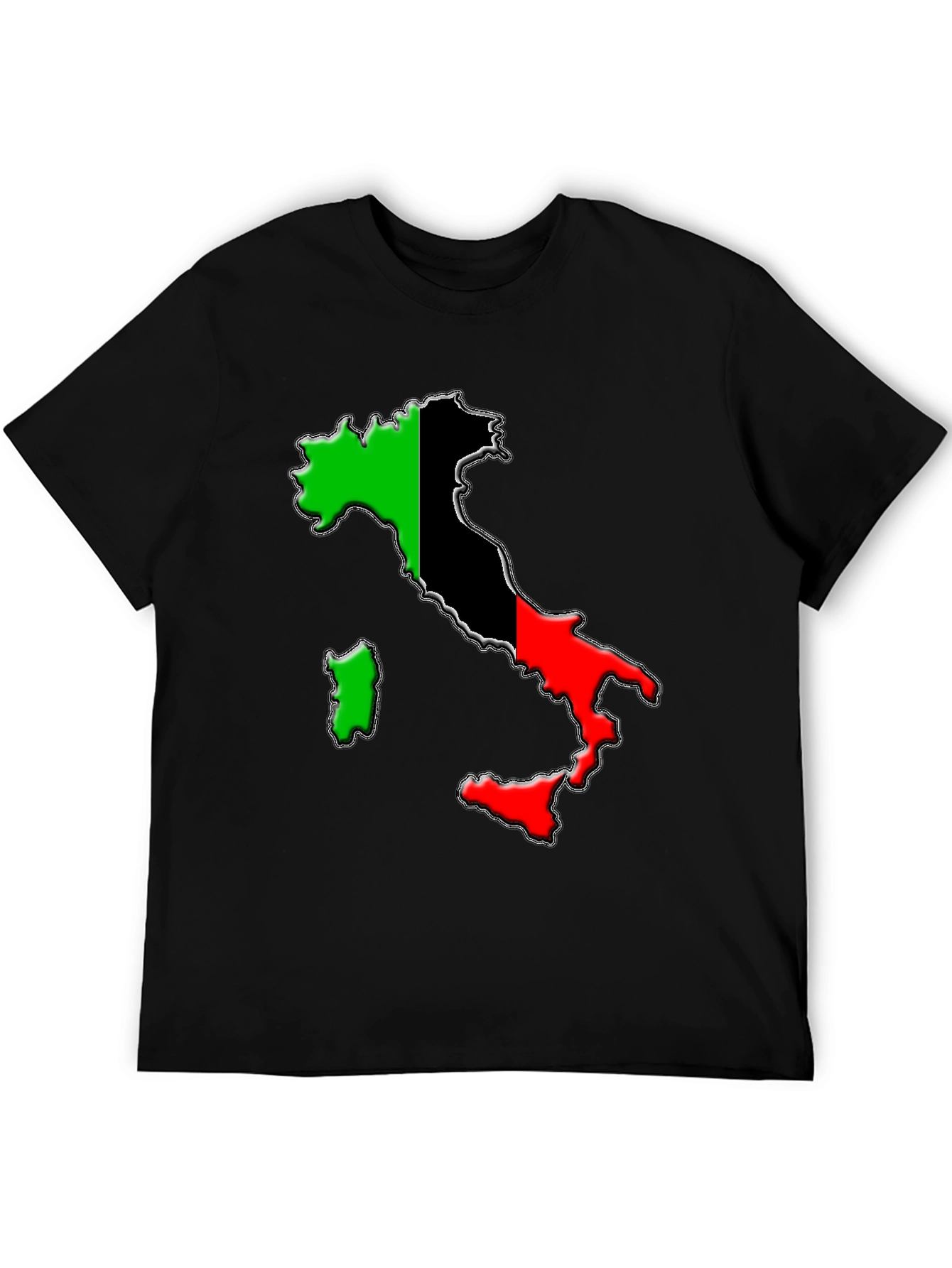 Italy Flag Map Graphic Tee - Stylish Unisex T-Shirt