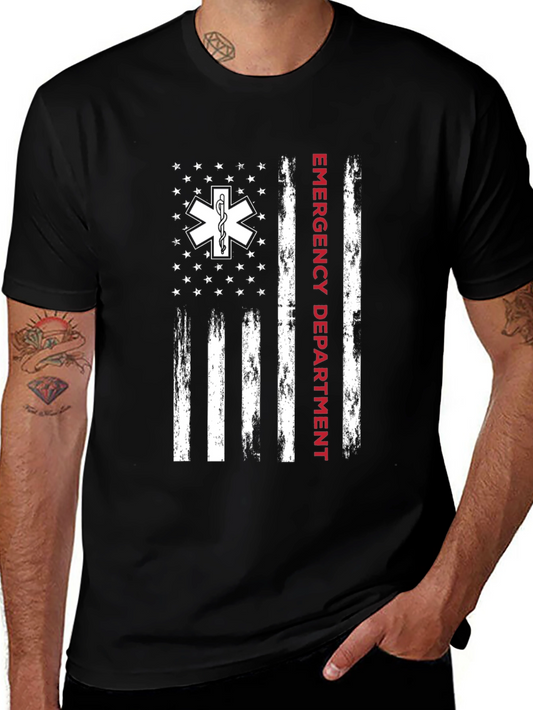 Emergency Department American Flag T-Shirt