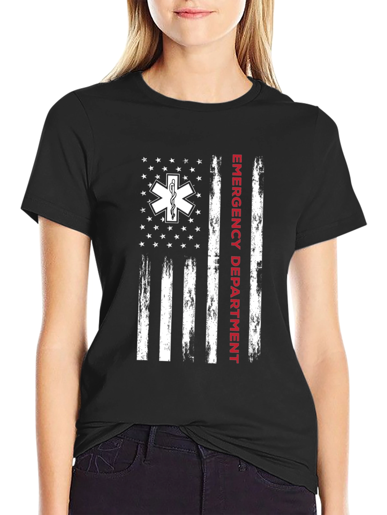Emergency Department American Flag T-Shirt