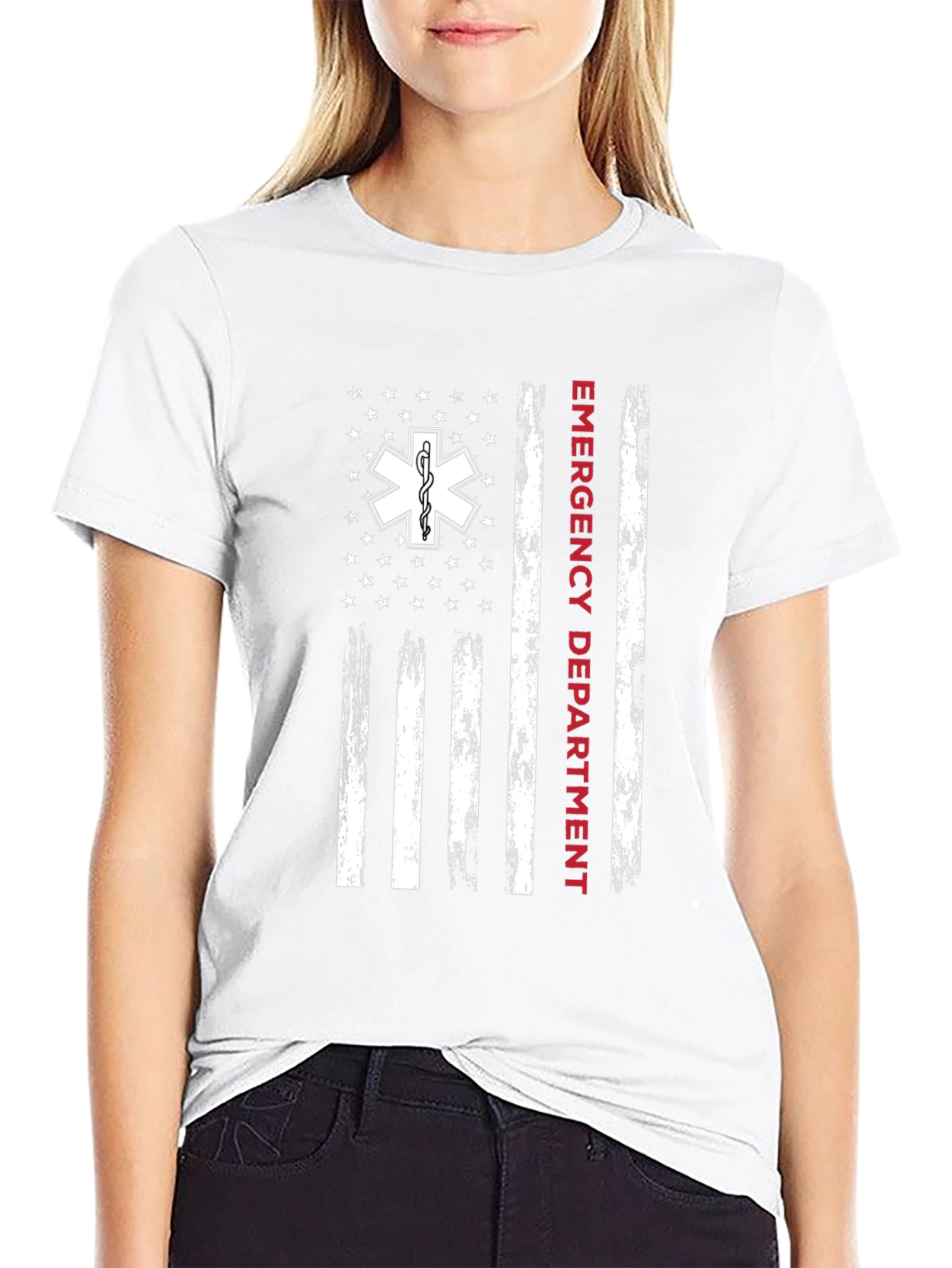 Emergency Department American Flag T-Shirt