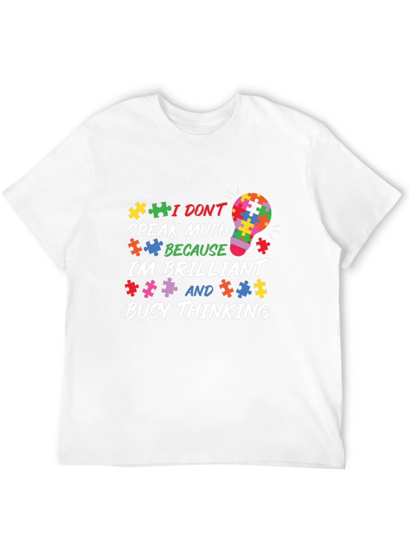 Autism Awareness Puzzle Piece Graphic T-Shirt