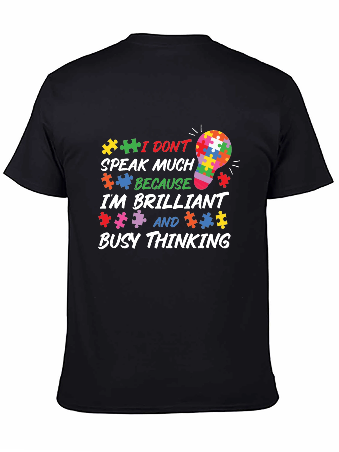Autism Awareness Puzzle Piece Graphic T-Shirt