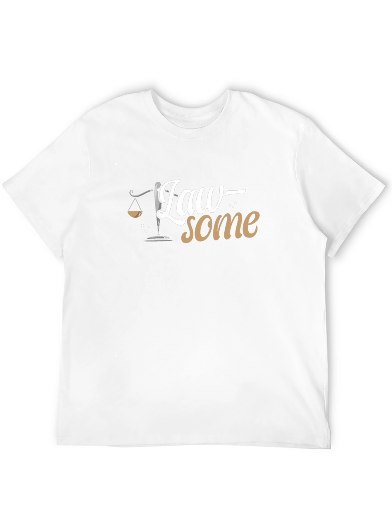 Law-Some Black T-Shirt - Scales of Justice Graphic Tee