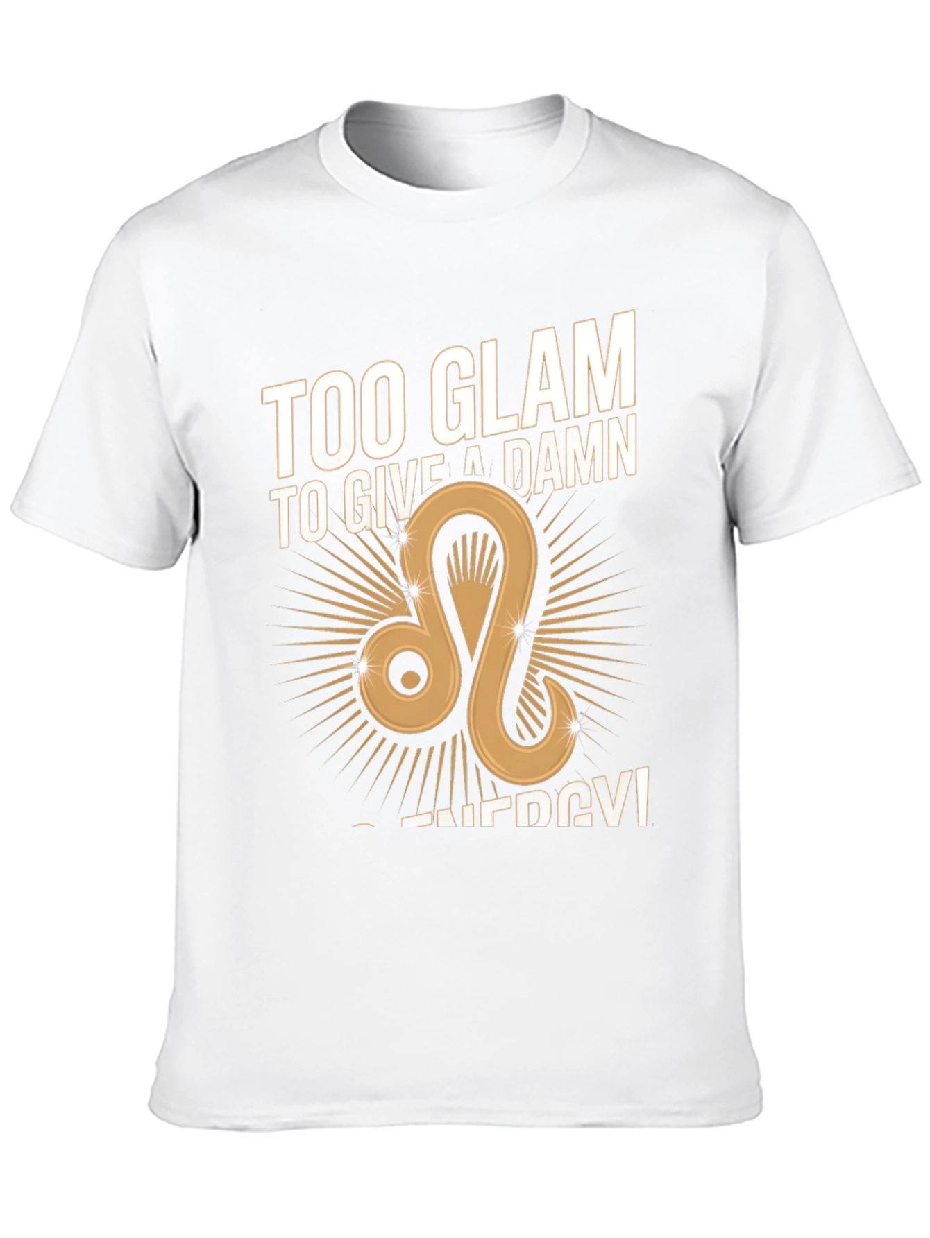 Glam Leo Zodiac Graphic Tee - Black