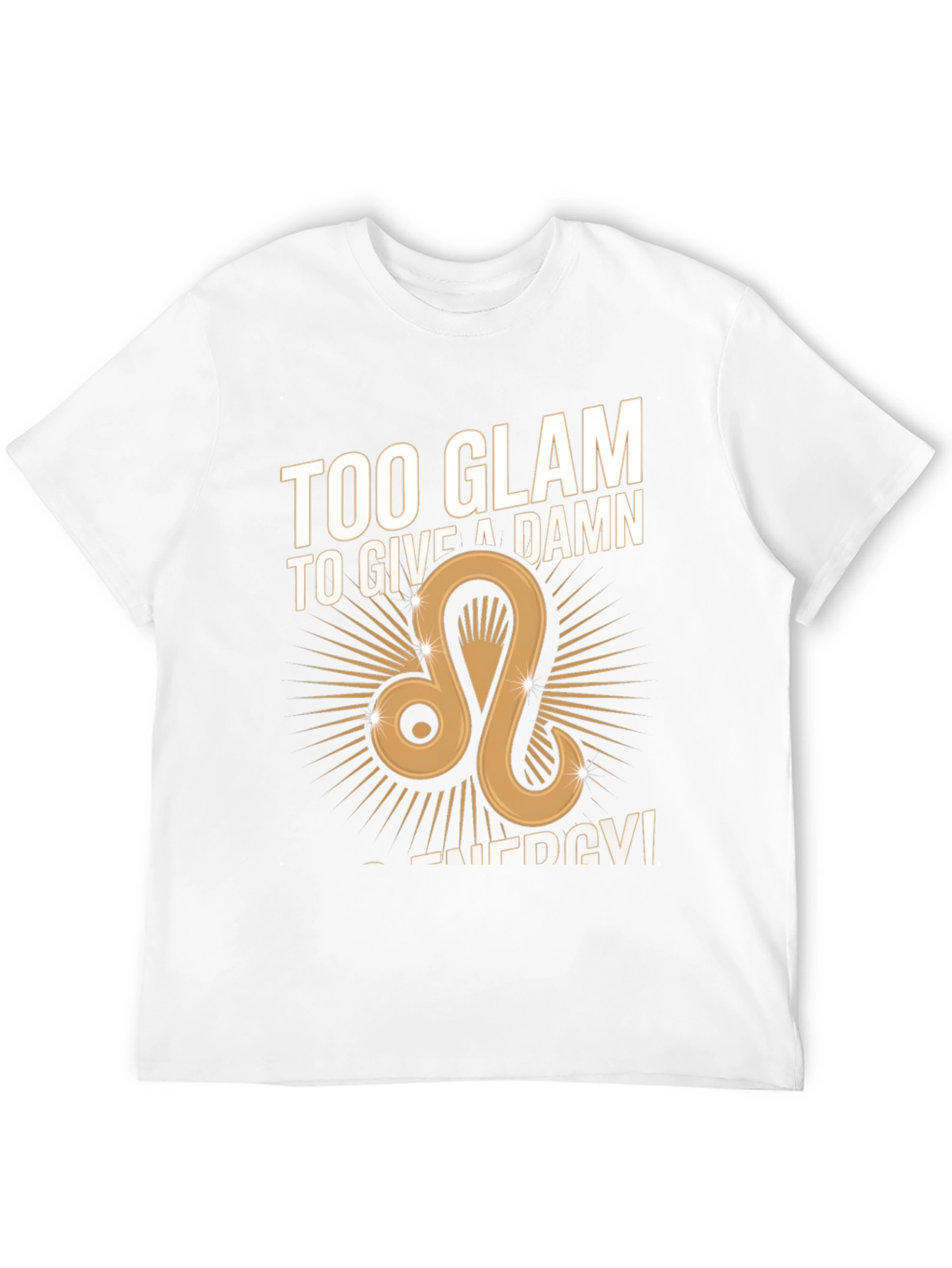 Glam Leo Zodiac Graphic Tee - Black