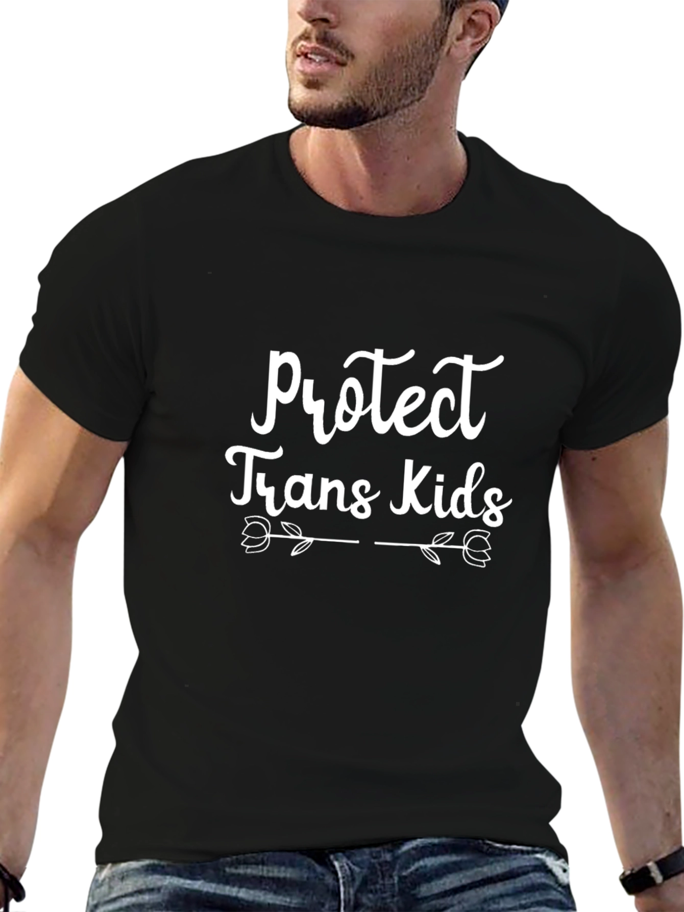 Protect Trans Kids Black Graphic Tee