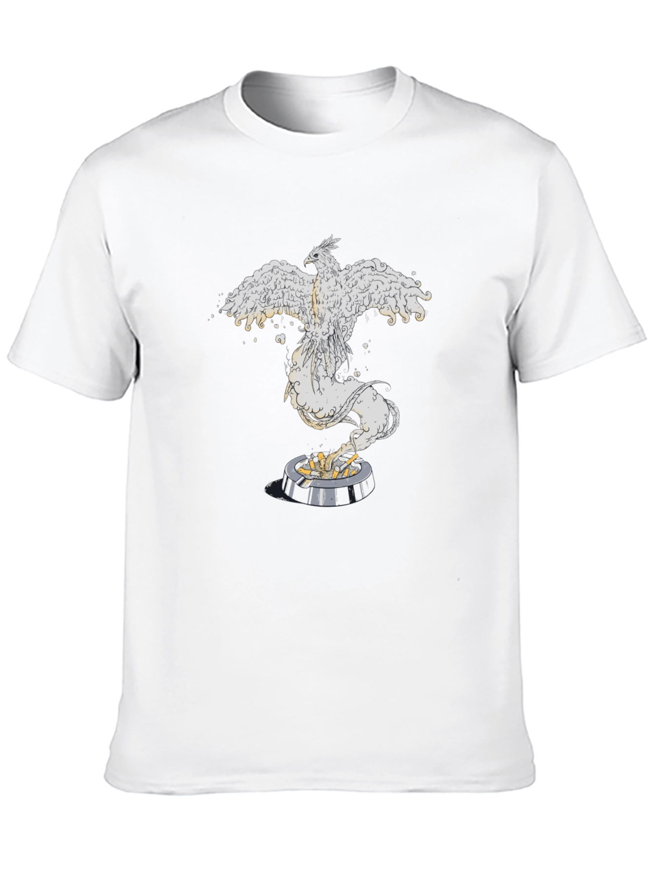 Phoenix Rising Graphic Tee - Black Cotton Comfort