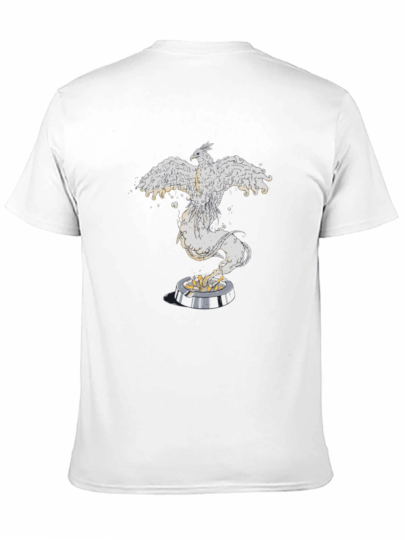 Phoenix Rising Graphic Tee - Black Cotton Comfort