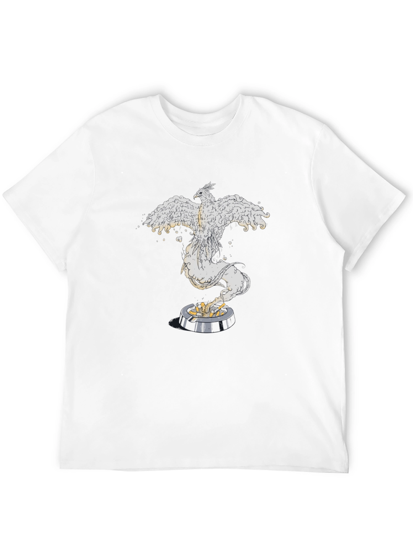 Phoenix Rising Graphic Tee - Black Cotton Comfort