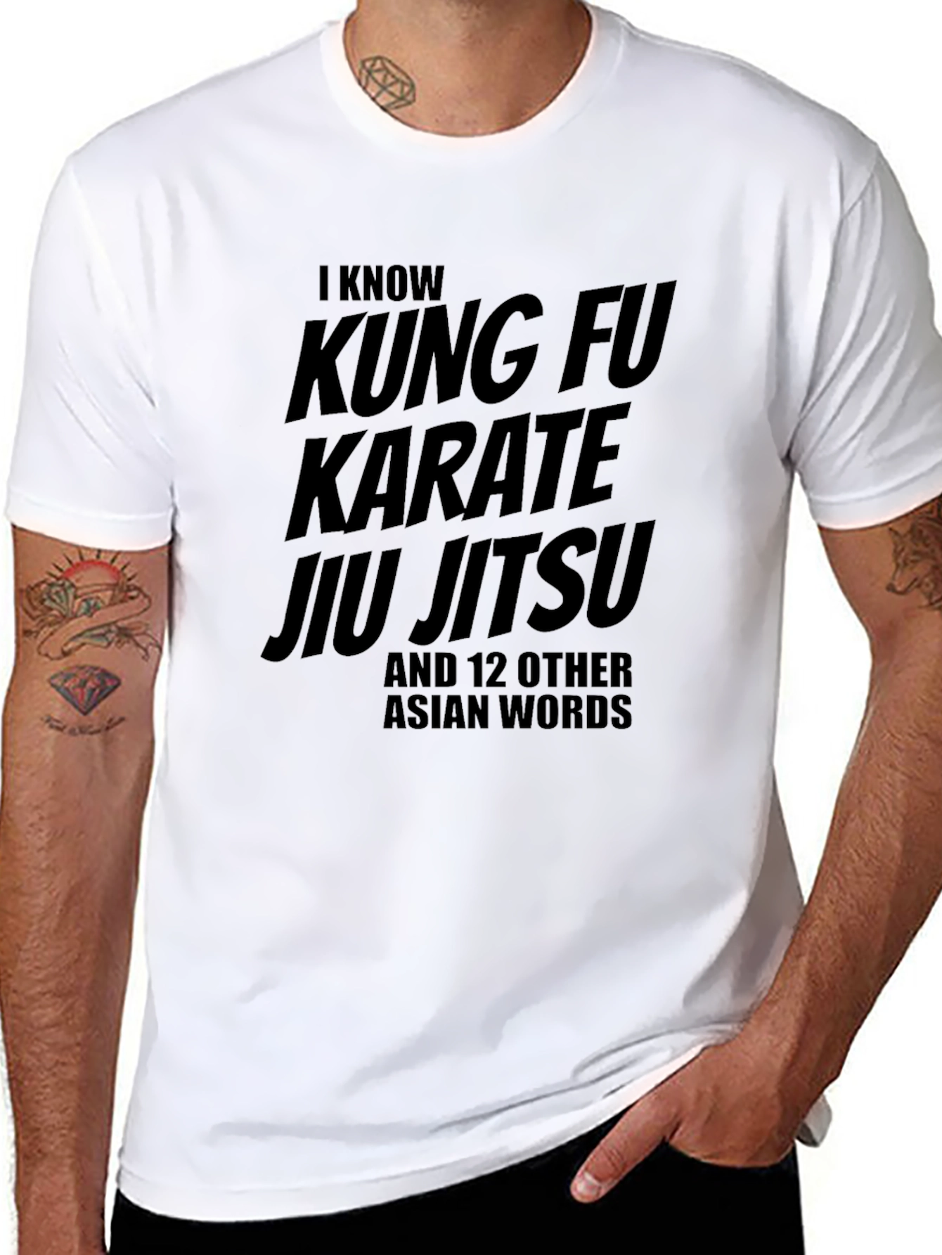 I Know Kung Fu Karate Jiu Jitsu Funny T-Shirt