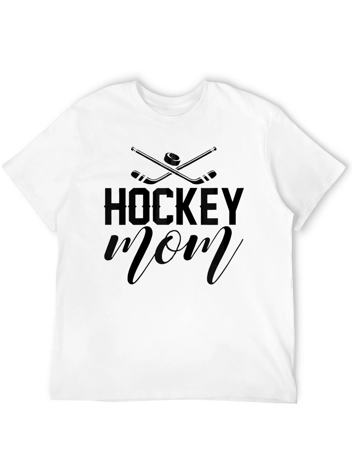 Hockey Mom Black Graphic Tee