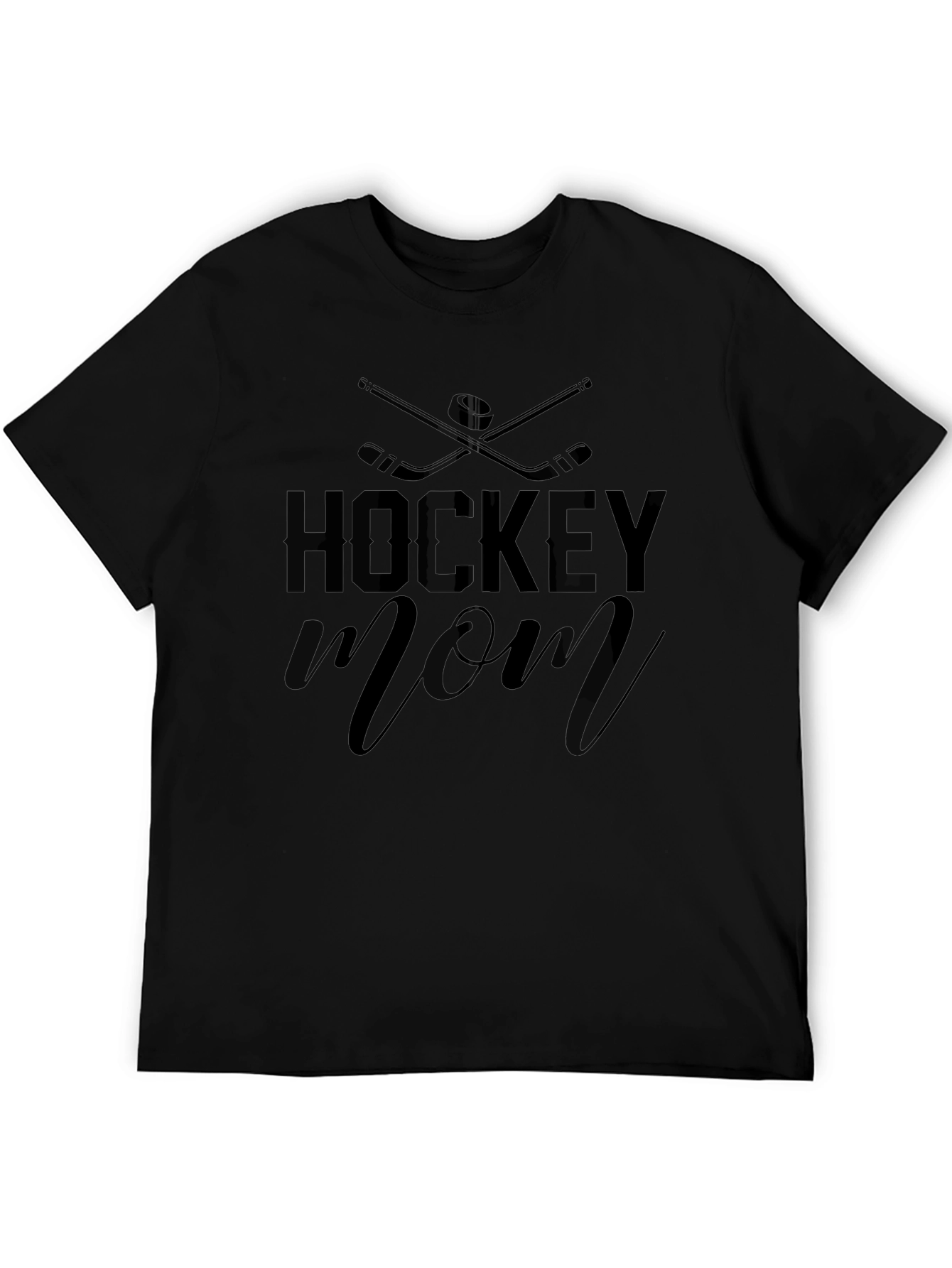 Hockey Mom Black Graphic Tee