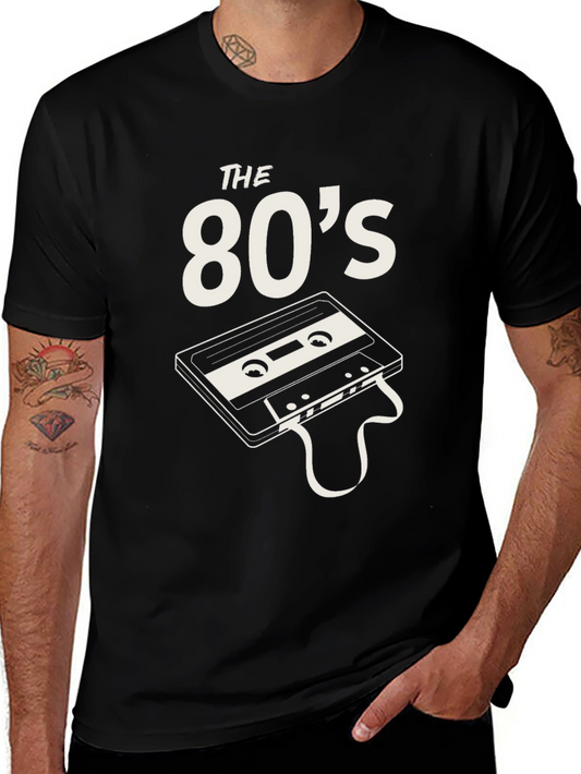 The 80s Cassette Tape Black T-Shirt