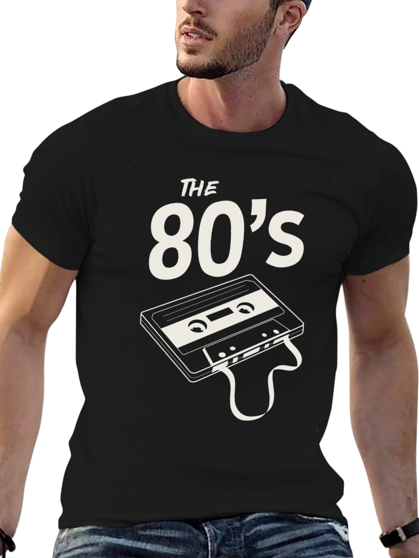 The 80s Cassette Tape Black T-Shirt