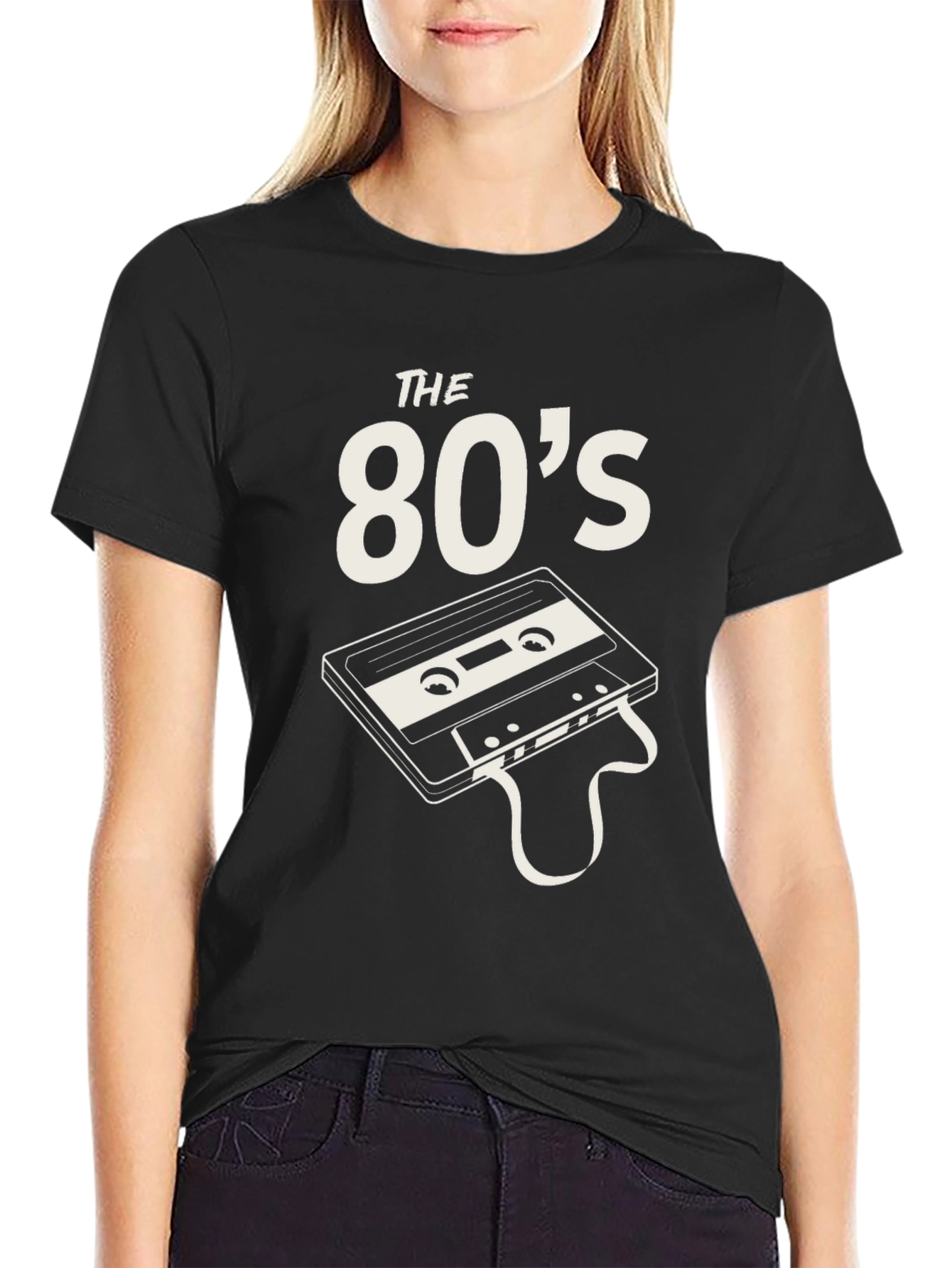 The 80s Cassette Tape Black T-Shirt
