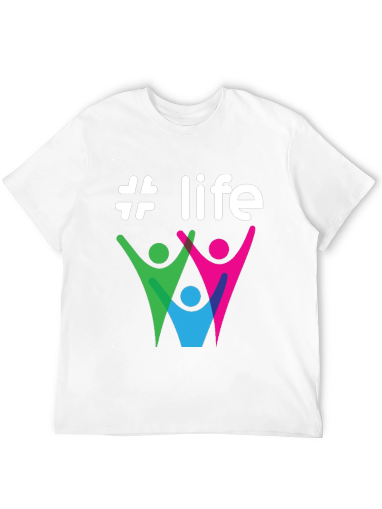 #Life Graphic Tee - Stylish Cotton Casual T-Shirt