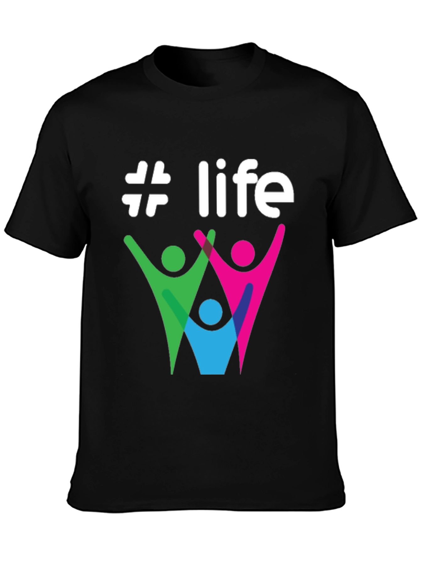 #Life Graphic Tee - Stylish Cotton Casual T-Shirt