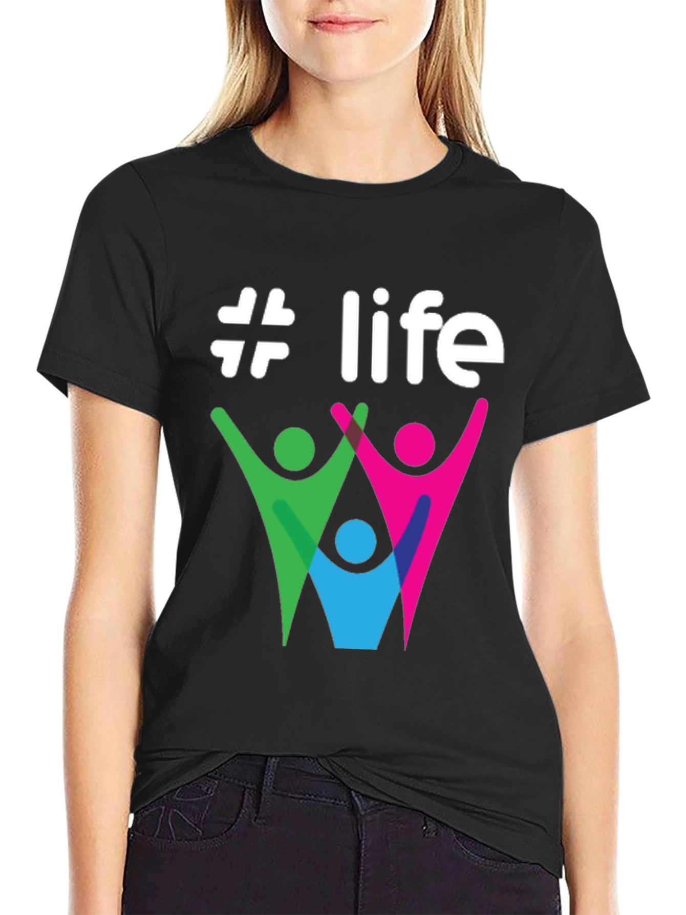 #Life Graphic Tee - Stylish Cotton Casual T-Shirt