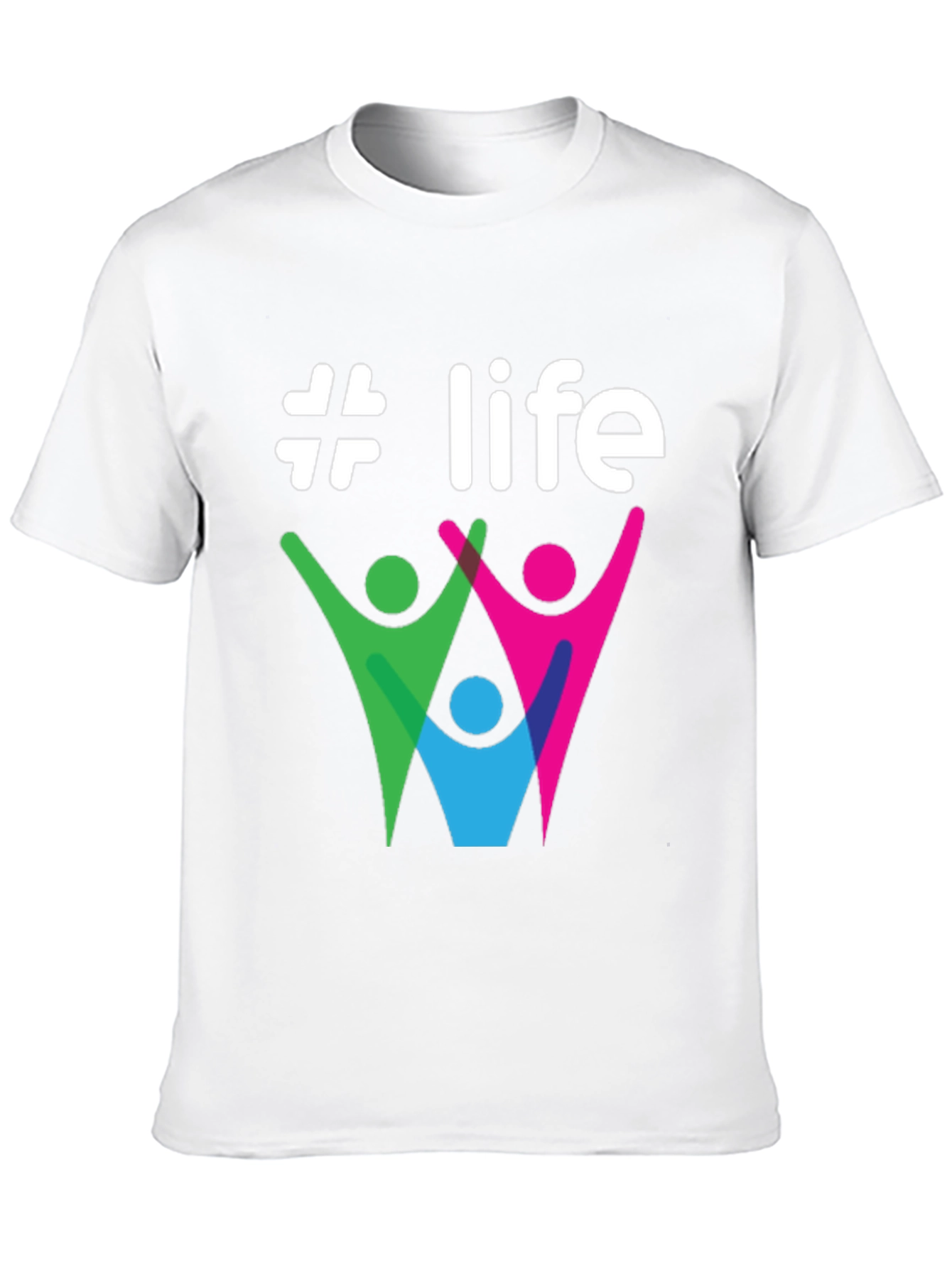 #Life Graphic Tee - Stylish Cotton Casual T-Shirt