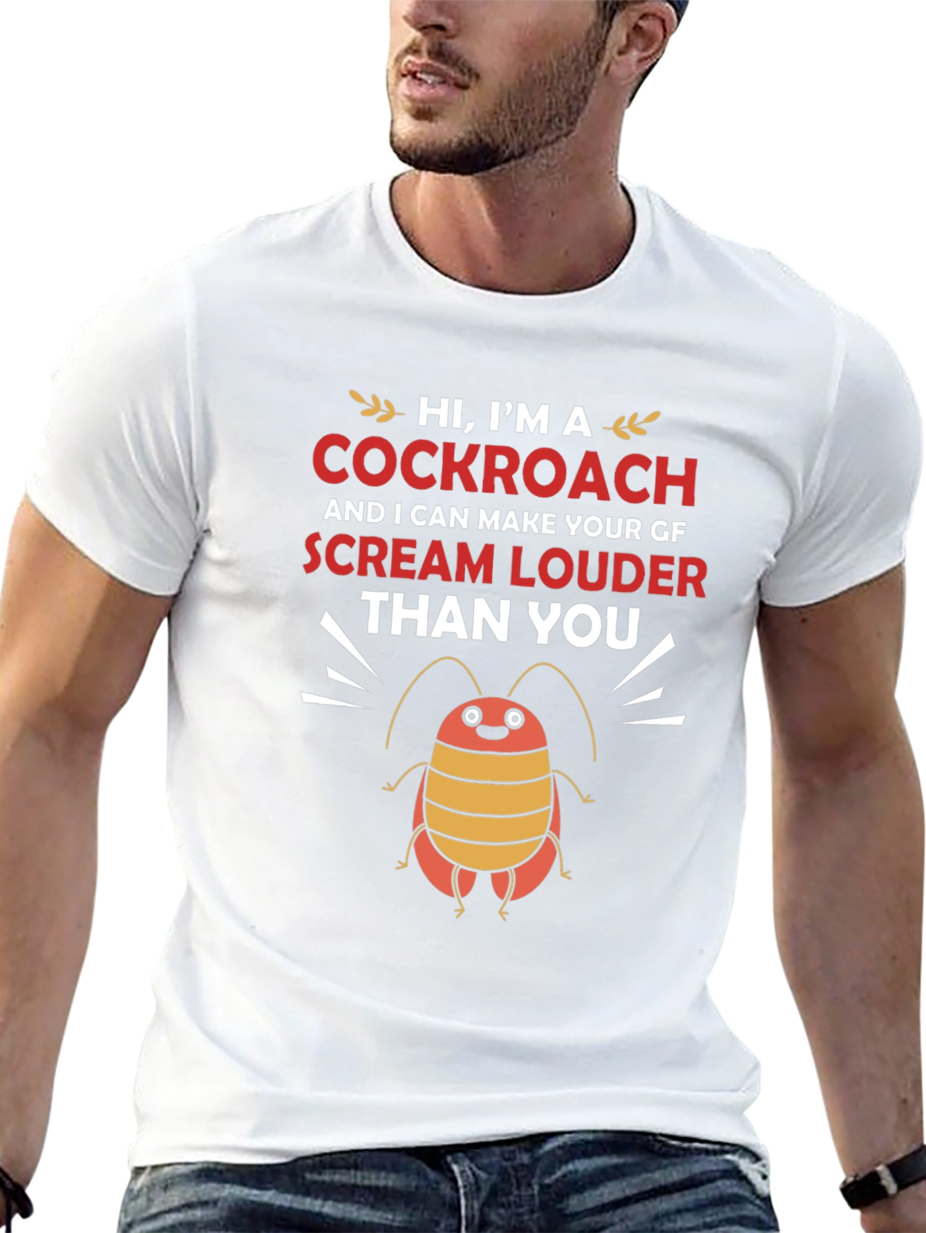 Funny Cockroach Scream T-Shirt