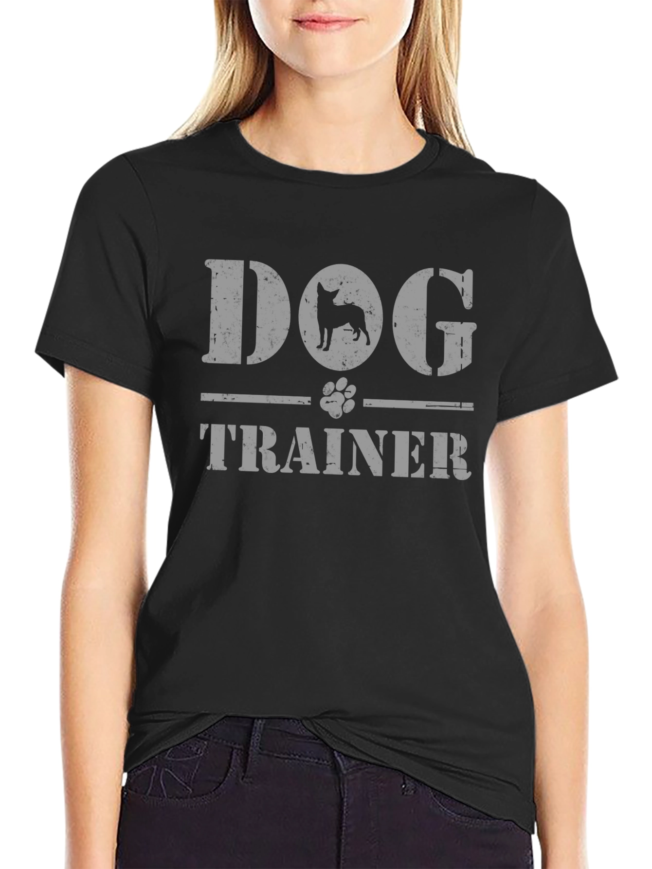Dog Trainer T-Shirt - Distressed Graphic Tee