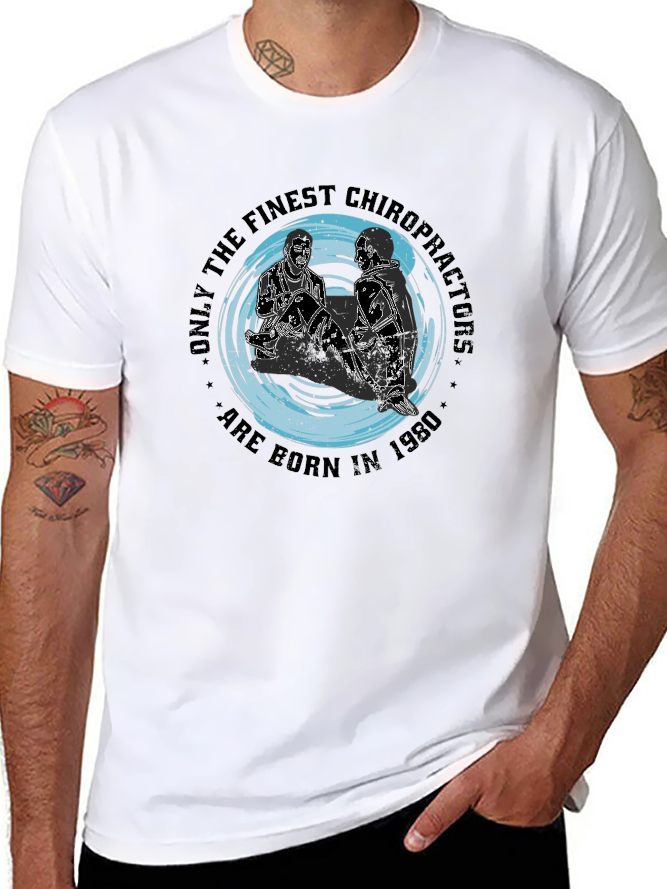 Finest Chiropractors Born in 1980 T-Shirt