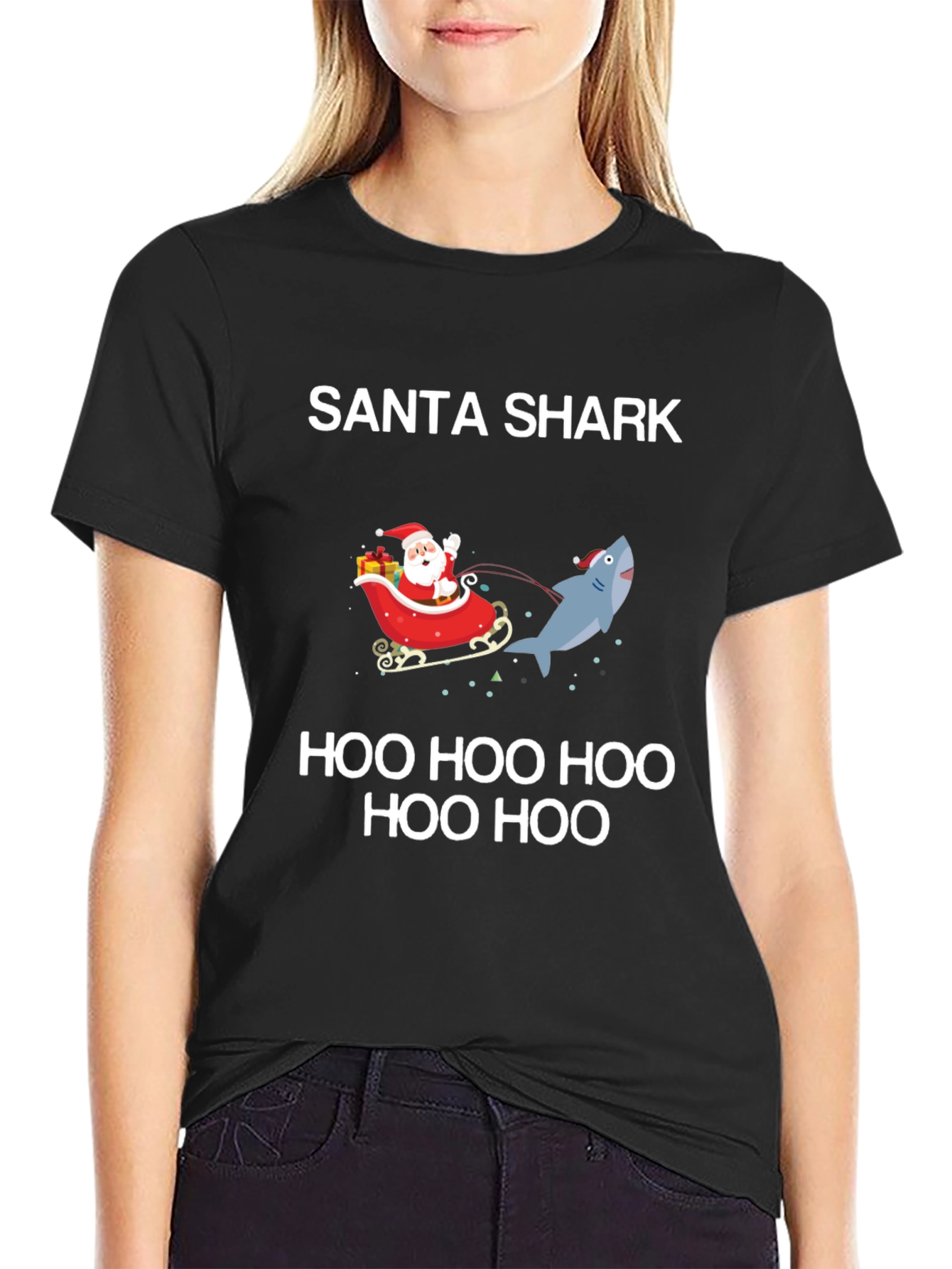 Santa Shark Holiday T-Shirt: Festive Fun