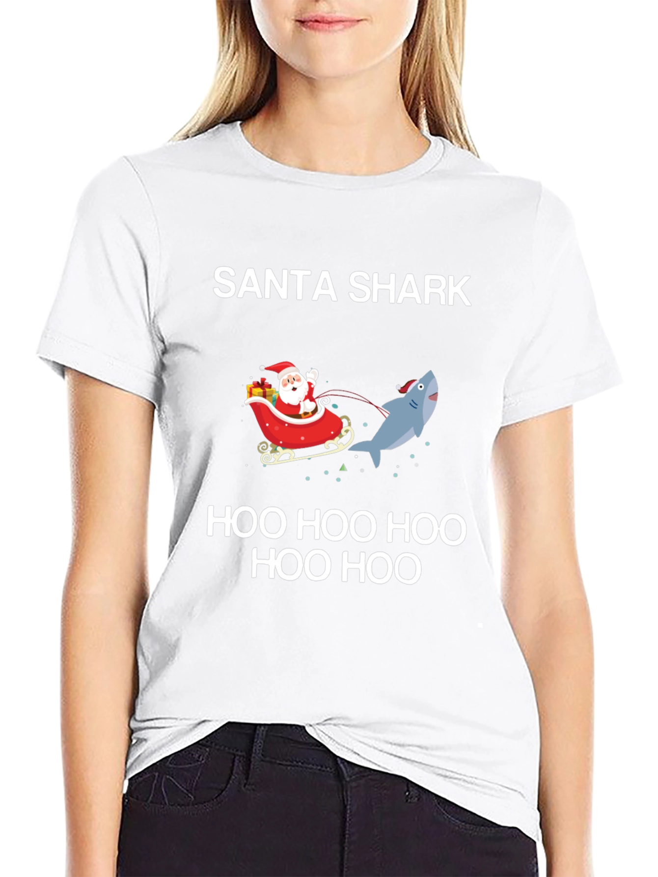 Santa Shark Holiday T-Shirt: Festive Fun