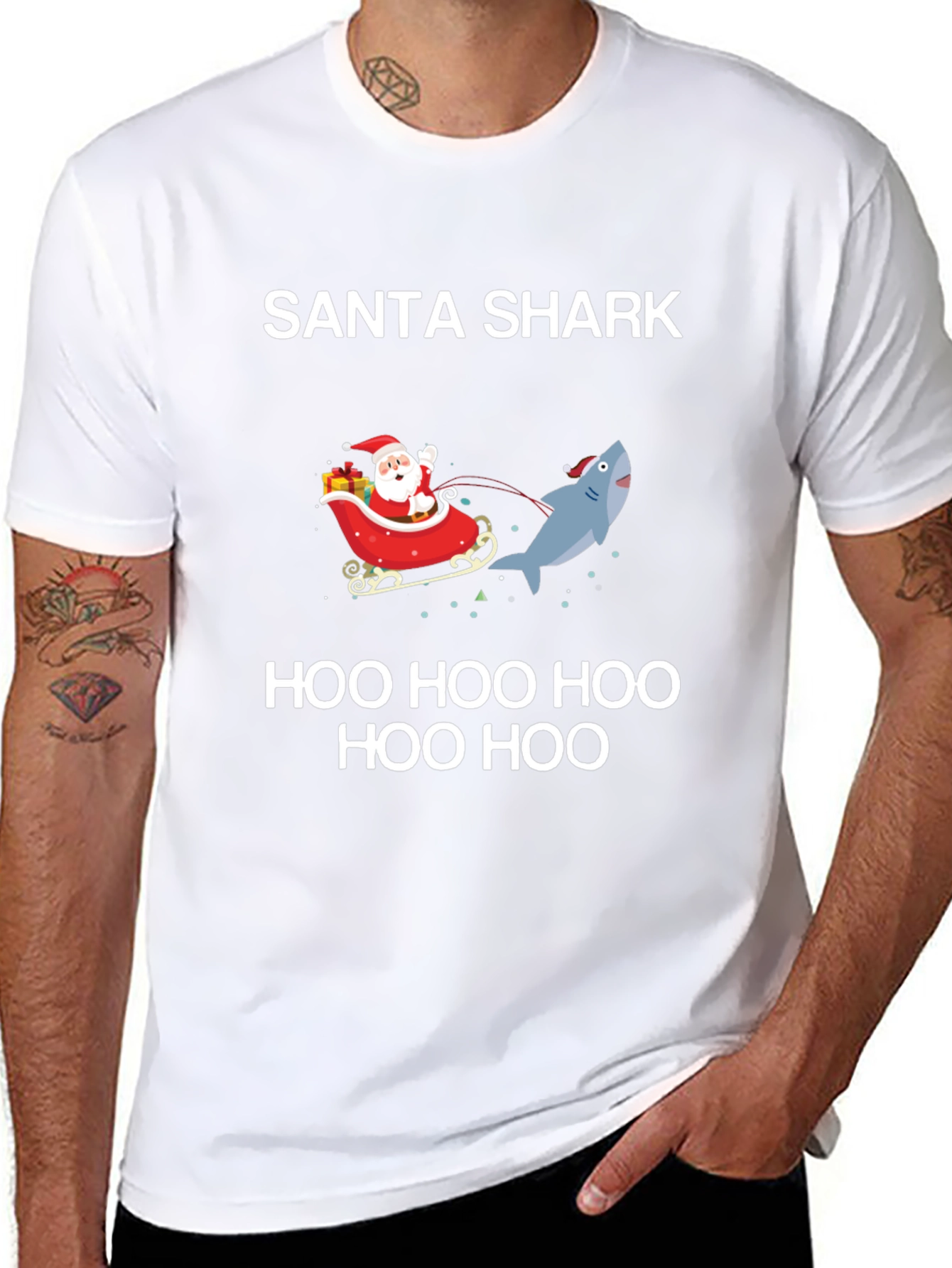 Santa Shark Holiday T-Shirt: Festive Fun