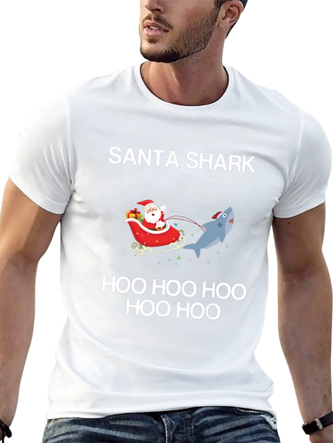 Santa Shark Holiday T-Shirt: Festive Fun